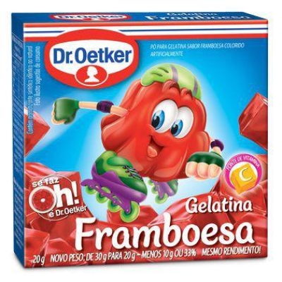 Gelatina Oetker Framboesa 20g