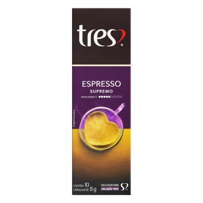 Capsula Tres Espresso Supremo 80g