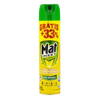 Inseticida Mat Inset Citronela 360ml 33% Grátis