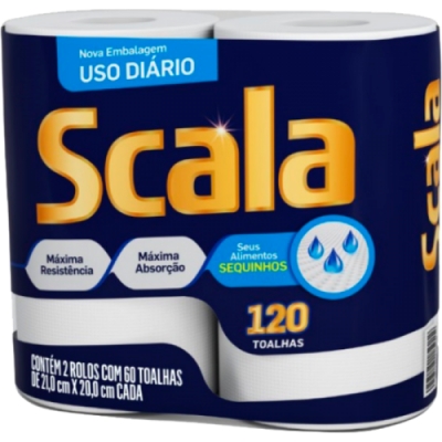 Toalha de Papel Scala C/2 C/60 Folhas