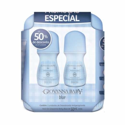 Kit 2 Roll On Giovanna Baby Blue 50ml