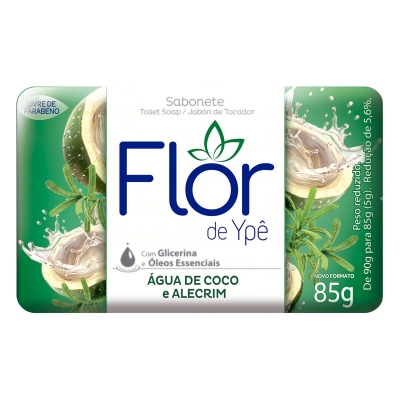 Sabonete Flor de Ypê Água de Coco/Alecrim 85g