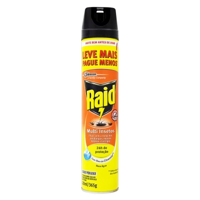 Inseticida Raid Aerosol Multi Insetos Óleo Citronela 420ml