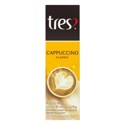 Cápsula Tres Cappuccino Classic 110g