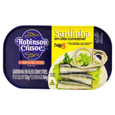 Sardinha Robinson Crusoé Óleo 84g