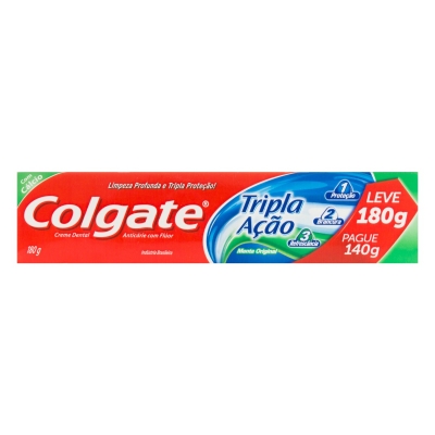 Creme Dental Colgate Tripla Ação Menta 180g