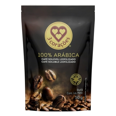 Café 3 Corações Solúvel Liofilizado 50g