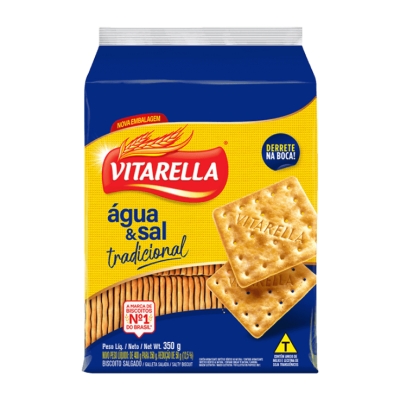Biscoito Vitarella Água e Sal 350g