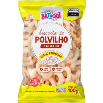 Biscoito de Polvilho Batuque Queijo Parmesão S/Lactose 100g