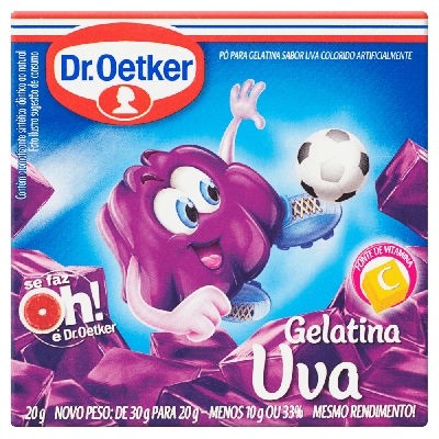 Gelatina Oetker Uva 20g