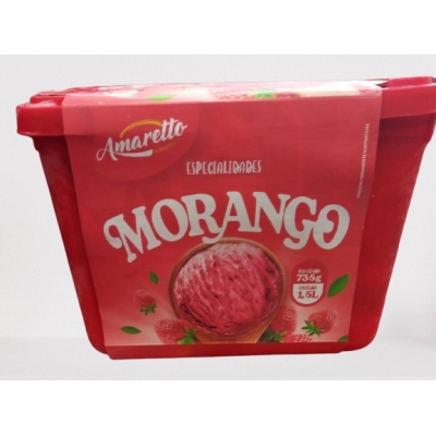 Sorvete Amaretto Morango 1,5l