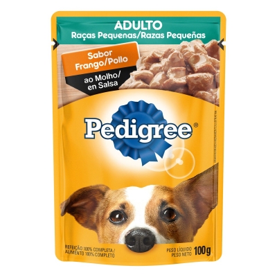 Ração Pedigree Frango Molho 100g