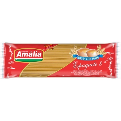 Espaguete Santa Amália C/Ovos N°8 500g