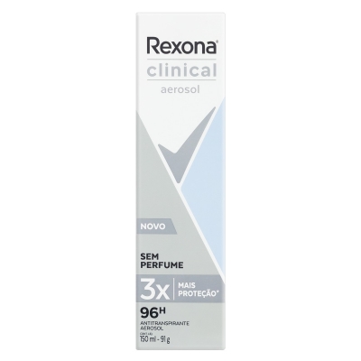 Desodorante Rexona Clinical Aerosol S/Perfume 150ml