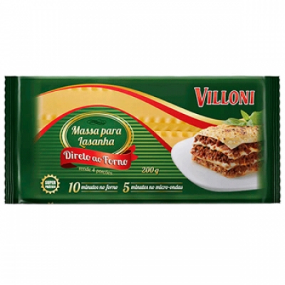 Massa P/Lasanha Villoni Direto ao Forno 200g