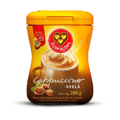 Cappuccino 3 Corações Avelã 200g