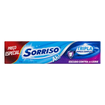 Creme Dental Sorriso Tripla Limpeza Completa 120g Preço Especial