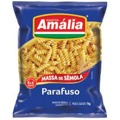 Macarrão Santa Amália Sêmola Parafuso 1kg