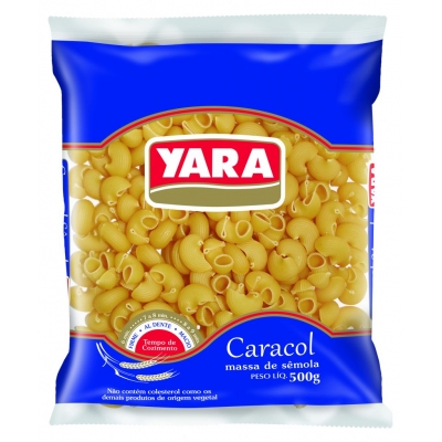 Macarrão Yara Sêmola Caracol 500g