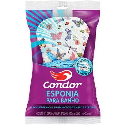 Esponja de Banho Condor C/Cordão Unidade