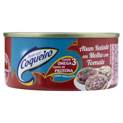 Atum Coqueiro Ralado Molho de Tomate 160g