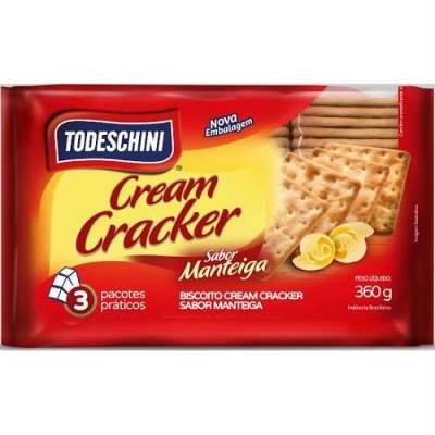 Biscoito Todeschini Cream Cracker Manteiga 360g