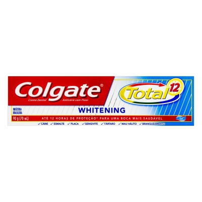 Creme Dental Colgate Total 12 Whitening 90g