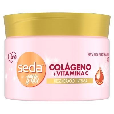Máscara Para Tratamento Seda Colágeno/Vitamina C 300g