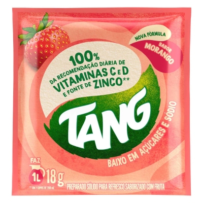 Refresco em Pó Tang Morango 18g