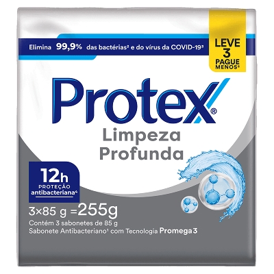 Sabonete Protex Limpeza Profunda 85g Leve 3 Pague Menos