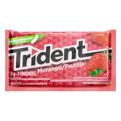 Chicle Trident Morango 8g