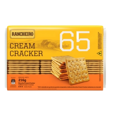 Biscoito Rancheiro Cream Cracker 216g