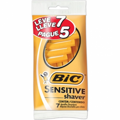 Aparelho de Barbear Bic Sensitive Shave Leve 7 Pague 5