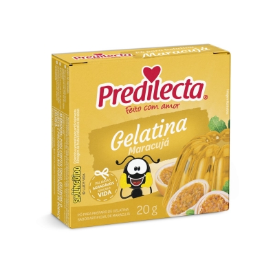 Gelatina Predilecta Maracujá 20g