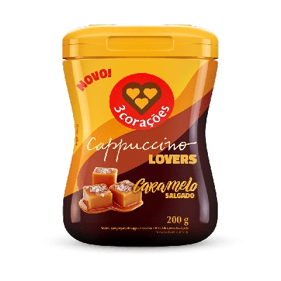 Cappuccino 3 Corações Caramelo Salgado 200g