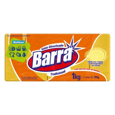 Sabão Barra Tradicional 200g C/5