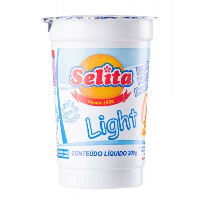 Iogurte Selita Light Natural Desnatado 200g