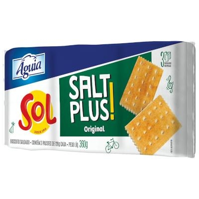 Biscoito Salt Plus Sol Original 360g