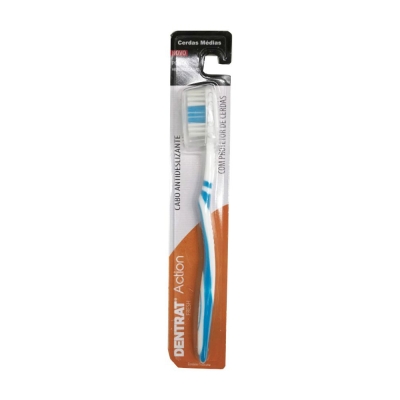 Escova Dental Dentrat Action Macia C/Protetor