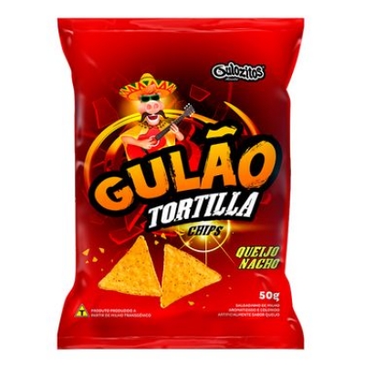 Salgadinho Gulão Tortilla Queijo Nacho 50g