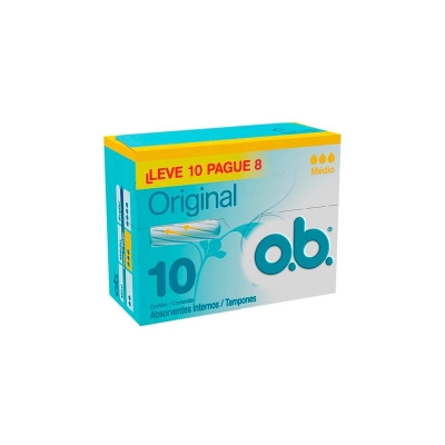 Absorvente OB Médio Leve 10 Pague 8