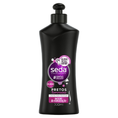 Creme P/Pentear Seda Pretos Luminosos 300ml