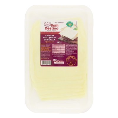 Mozzarella Búfala Bom Destino Fatiada 150g