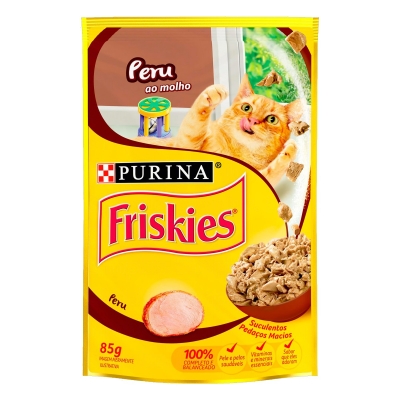 Racao Friskies Peru Ao Molho 85g