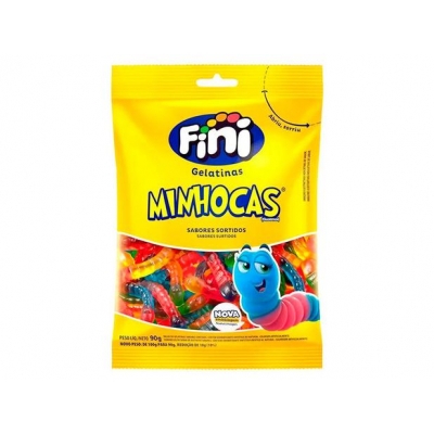 Bala Fini Minhocas 90g