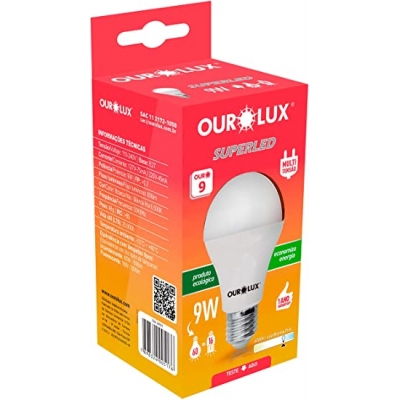 Lâmpada Ourolux Led Branca 9w