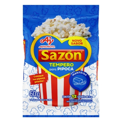 Tempero P/Pipoca Sazón Manteiga 60g