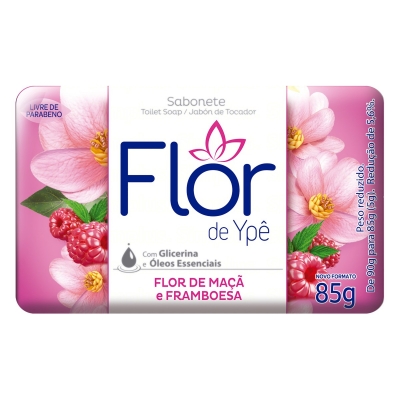 Sabonete Flor de Ypê Flor de Maçã e Framboesa 85g