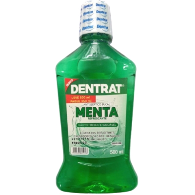 Antisséptico Bucal Dentrat Menta 500ml