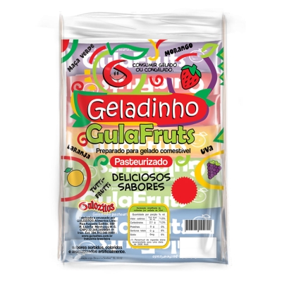 Geladinho Gula Fruts Sortidos C/10 55ml